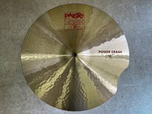 ☆ PAISTE 2002 POWER CRASH18 パイステ2002パワークラッシュ18【ジャンク品・割れ箇所カット済】☆