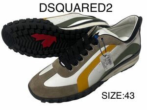 新品未使用★83600円★43★DSQUARED2★ディースクエアード★【LEGEND】レザースニーカー★靴★シューズ