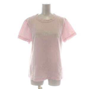 フォーティーファイブアールピーエム 45R 45rpm Tシャツ カットソー 半袖 クルーネック ロゴプリント 3 L ピンク 白 ホワイト