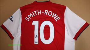 Smith Rowe スミスロウ　サイン　アーセナル2021/2022ユニフォーム　【証明書あり】 Arsenal 