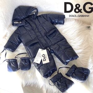 《未使用タグ付き》DOLCE&GABBANA ドルチェ&ガッバーナ　子供用　ロンパース　ダウン　中綿