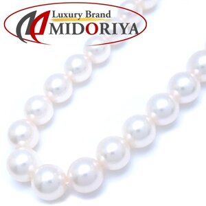 MIKIMOTO ミキモト パール ネックレス あこや真珠5～7.4ミリ 41cm JAL限定 シルバー/292070【中古】