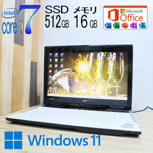 ★美品 最上級4コアi7！新品SSD512GB メモリ16GB★LL750/H Core i7-3610QM Webカメラ Win11 MS Office2019 Home&Business★P71719