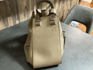 □【売り切り】LOEWE ロエベ ハンモック ベージュ ハンドバッグ ショルダーバッグ 2way レディース