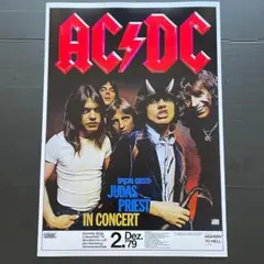 ポスター★1979年 AC/DC「Highway To Hell」ドイツ公演