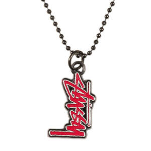 新品 STUSSY ステューシー ストックロゴ ネックレス ピンク ストリート ブランド アクセサリー ジュエリー ファッション アイテム