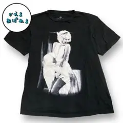 Marilyn Monroe マリリンモンロー プリント 半袖 Tシャツ 黒 M