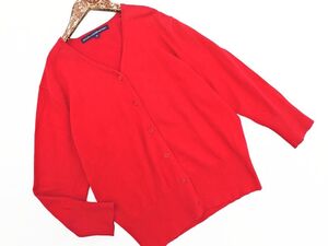 Ralph Lauren ラルフローレン カーディガン size15/赤 ◇■ ☆ ejb0 レディース