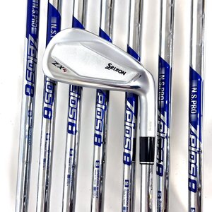 1円/中古美品★SRIXON スリクソン ZX4 アイアン8本組(#4-#9,P,A)NS.PRO Zelos8 シャフト(S)★