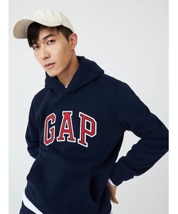 「GAP」 プルオーバーパーカー XX-SMALL ネイビー メンズ