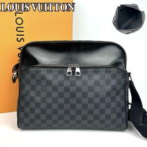 【美品】LOUIS VUITTON ルイヴィトン ダミエグラフィット デイトンＭＭ N41409 ビジネスバッグ ショルダーバッグ フォーマル 男女兼用 人気