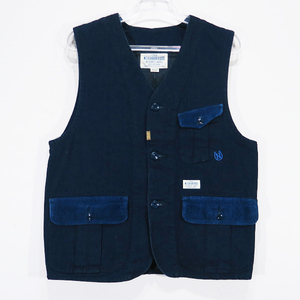 NEIGHBORHOOD ネイバーフッド 15AW HUNTER.V/C-VEST 152UCNH-JKM02 ハンター ベスト インディゴ Fez