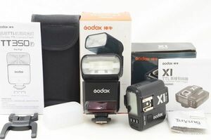 ☆新品同様☆ Godox ゴドックス TT350（ストロボ） ＆ X1T-F（フラッシュトリガー）セット 元箱 付属品 FUJIFILM 用 ♯24020805AR