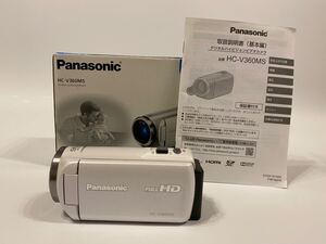 Panasonic パナソニック デジタルハイビジョンビデオカメラ ビデオカメラ HC-V360MS ホワイト