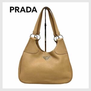 PRADA プラダ 三角ロゴプレート レザー トートバッグ