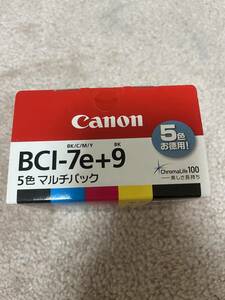 未使用品　キャノンＢＣＩ-７e＋９純正インク　取付期限２０１１年７月