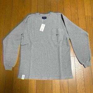 19SS DESCENDANT GAUFRE/WAFFLE LS サイズ1 SMALL GRAY ディセンダント 長袖 ロンT グレー ワッフル サーマル