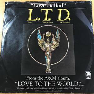 試聴 新品 L.T.D. LOVE BALLAD / LET THE MUSIC KEEP PLYING フレディー・マックグレガー/ジョージ・ベンソン