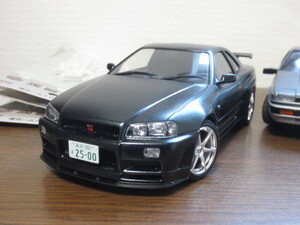 タミヤ　1/24　スカイラインGT-R ブラックメタリック　完成品　R34