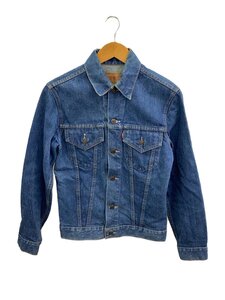 Levi’s◆Gジャン/34/コットン/IDG/無地/トラッカージャケット/マカオ製/ボタン裏350/80s～