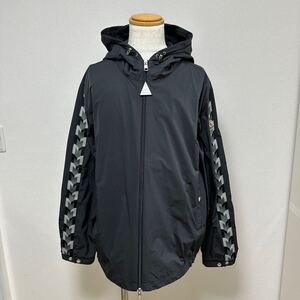 【未使用品】MONCLER モンクレール MOYSE モイース ジップアップ ナイロンジャケット size 4 ブラック