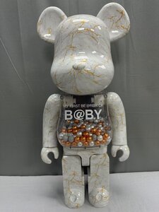 BE@RBRICK x B@BY MARBLE(大理石) Ver. 1000％ by MEDICOM TOY ベアブリック 置物 美品 箱なし 希少 中古