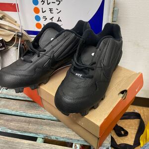 未使用 デッドストック NIKE ナイキ スパイク サッカー lowtop 27cm ブラック 115189 管2