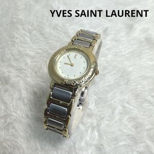 YVES SAINT LAURENT イヴサンローラン 腕時計 12mm ゴールド × シルバー WATER RESIST