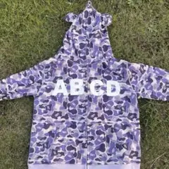 josewong パーカー　紫　ABCD hoodie エイプ　シャークパーカー