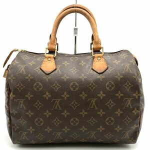 ルイ・ヴィトン M41526 スピーディ30（旧） ハンドバッグ ミニボストンバッグ ブラウン モノグラム LOUIS VUITTON USED