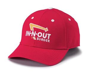 IN-N-OUT BURGER　インアンドアウトバーガー Twill Stretch Red Hat ツイル ストレッチ レッド ハット USDM