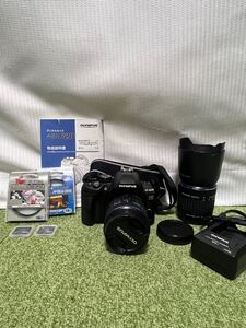 OLYMPUS オリンパス デジタル一眼レフカメラ デジカメ E-620 レンズセット 14-42mm 45-150mm 説明書、充電器付き