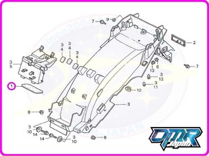 【新品】 バッテリークッション (リアフェンダー) NSR250R MC16 MC18MC21 MC28