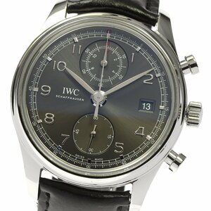 IWC IWC SCHAFFHAUSEN IW390404 ポルトギーゼ デイト スモールセコンド クロノグラフ 自動巻き メンズ 良品 保証書付き_756663