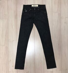 良品 April77 JOEY COLORDRIVE BLACK W29 エイプリル７７ スキニーデニム スキニーパンツ カラーパンツ デニムパンツ ブラック 黒 ２９