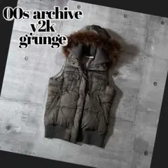 00s archive far down vest gimmick y2k