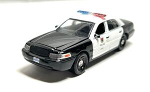 [中古] Greenlight グリーンライト 1/64 Ford Crown Victoria Police Car フォード クラウンビクトリア LAPD ミニカーのみ パトカー