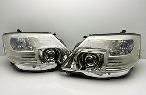 割れ無 10系 アルファード 後期 ANH10W/MNH10W 純正 HID ヘッドライト 左右セット クリアメッキAFS付 ICHIKOH 58-16 打刻 6 (B201)