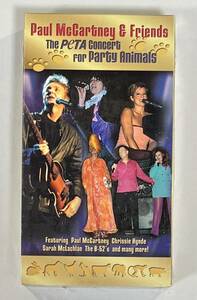 M5691◆PAUL McCARTEY & FRIENDS◆THE PETA CONCERT FOR PARTY ANIMALS(VHS)未開封輸入盤