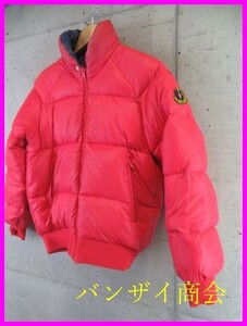 1011s16◆80s90sヴィンテージ◆リバーシブル◆Moncler オールド モンクレール 羽毛ダウンジャケット M/アシックス社/ブルゾン/レディース