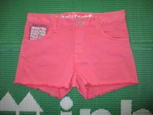 INHABITANT インハビタント 【GIRLS SHORT PANTS】 IH322SP80 ピンク Msize 新品正規 ショートパンツ レディース