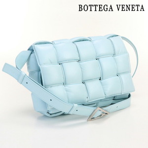 中古 ボッテガヴェネタ 斜め掛け ショルダーバッグ レディース ブランド BOTTEGA VENETA イントレチャート 591970 VCQR1 ブルー