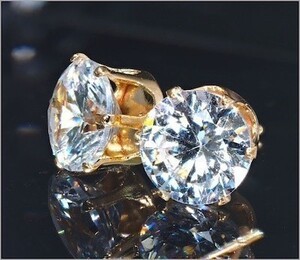 「格安スタート」大迫力 ダイヤモンド ピアス 大粒 2.0ct YG ko119 プレゼント 最高　4411