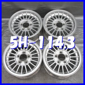 □送料無料 A2■ ブリヂストン SPINT ■ 14×6J+20 ■ 5H PCD114.3 ■ ハブ径φ78 ◇ ４本 ◇ 日本製/シルバー系 1ピース/フィンタイプ