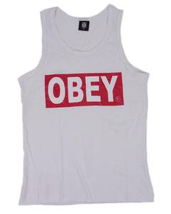 [並行輸入品] OBEY オベイ ブランドロゴ タンクトップ (ホワイト) (L)