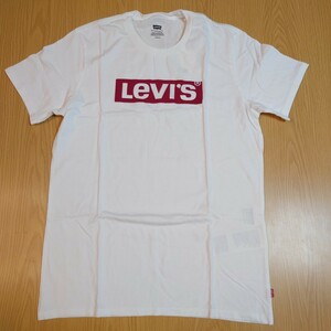 【定価3300円 22491-0424】(S(M) 白) Levi’s ロゴTシャツ