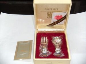 ★武比古/Takehiko 銀製 スプーン・フォークセット/SILVER 950/シルバー/修平/金属工芸品/カトラリー/希少/未使用品★