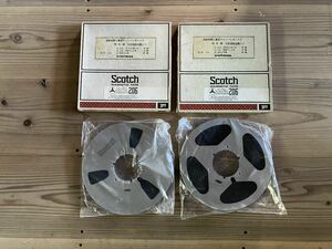 10号メタル オープンリールテープ 2本セット SCOTCH 206-1/4-2500-R 2tr 38 見砂直照と東京キューバンボーイズ 74.9.28大宮市民会館にて