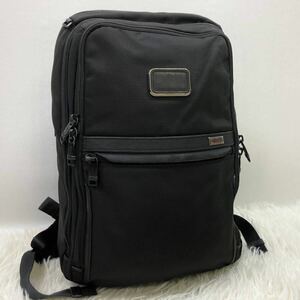 1円 【美品】 TUMI トゥミ 2603581D3 アルファ3 バリスティックナイロン レザー リュック バックパック メンズ ビジネスバッグ A4収納 黒