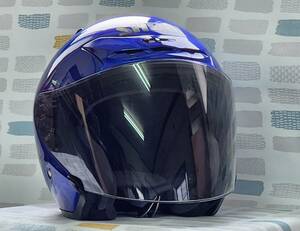 〇SHOEI J-FORCEⅡ ショウエイ J-フォース2 ジェットヘルメット　 Lサイズ ロイヤルブルーメタリック 